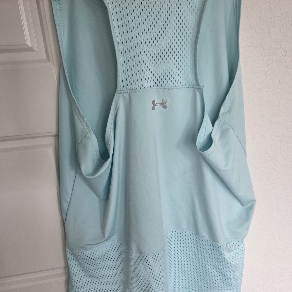 Under Armour Light Blue Athletic Tank Top
